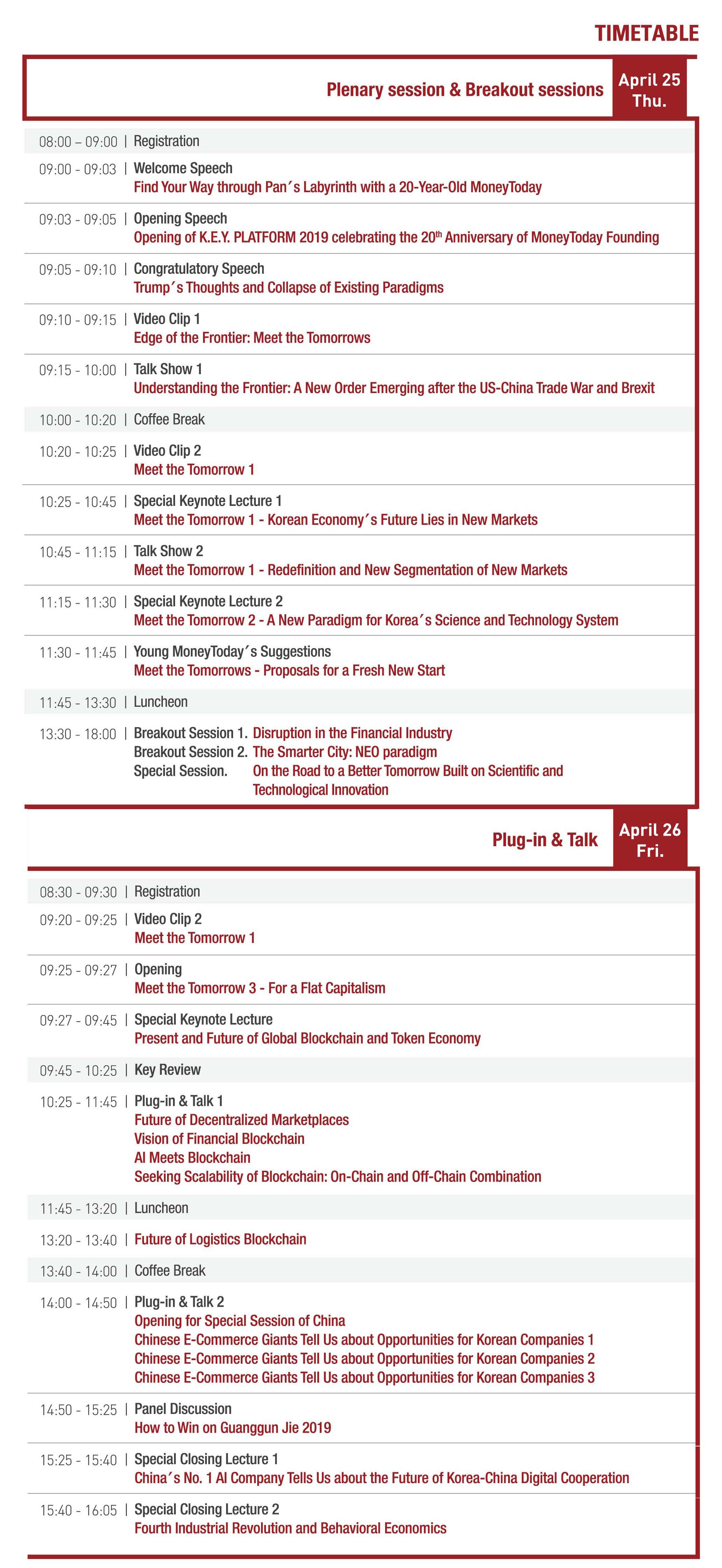 keyplatform2019 program